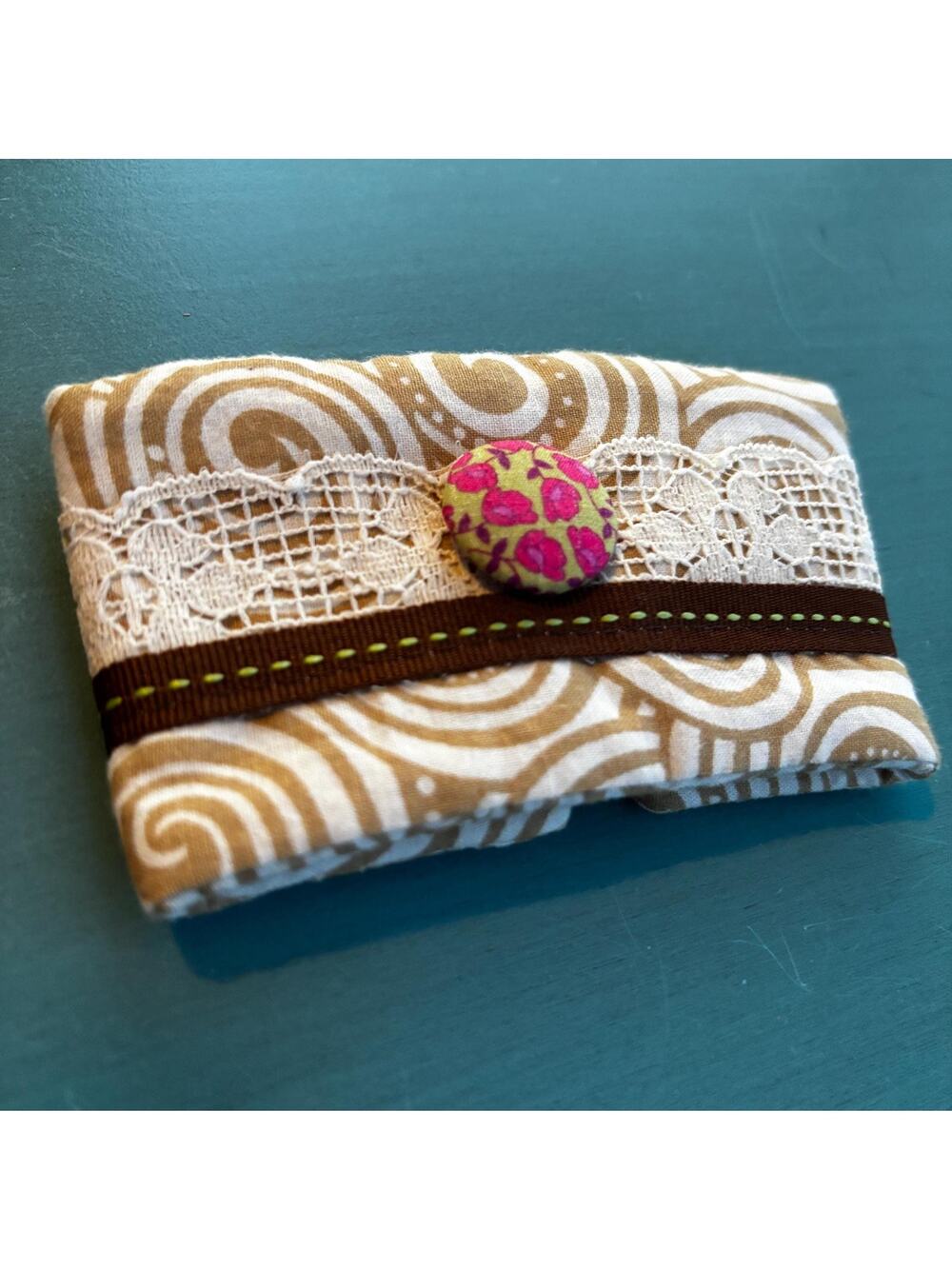 Handmade Lace Coffee Cozy: Hot or Cold Drink Sleeve